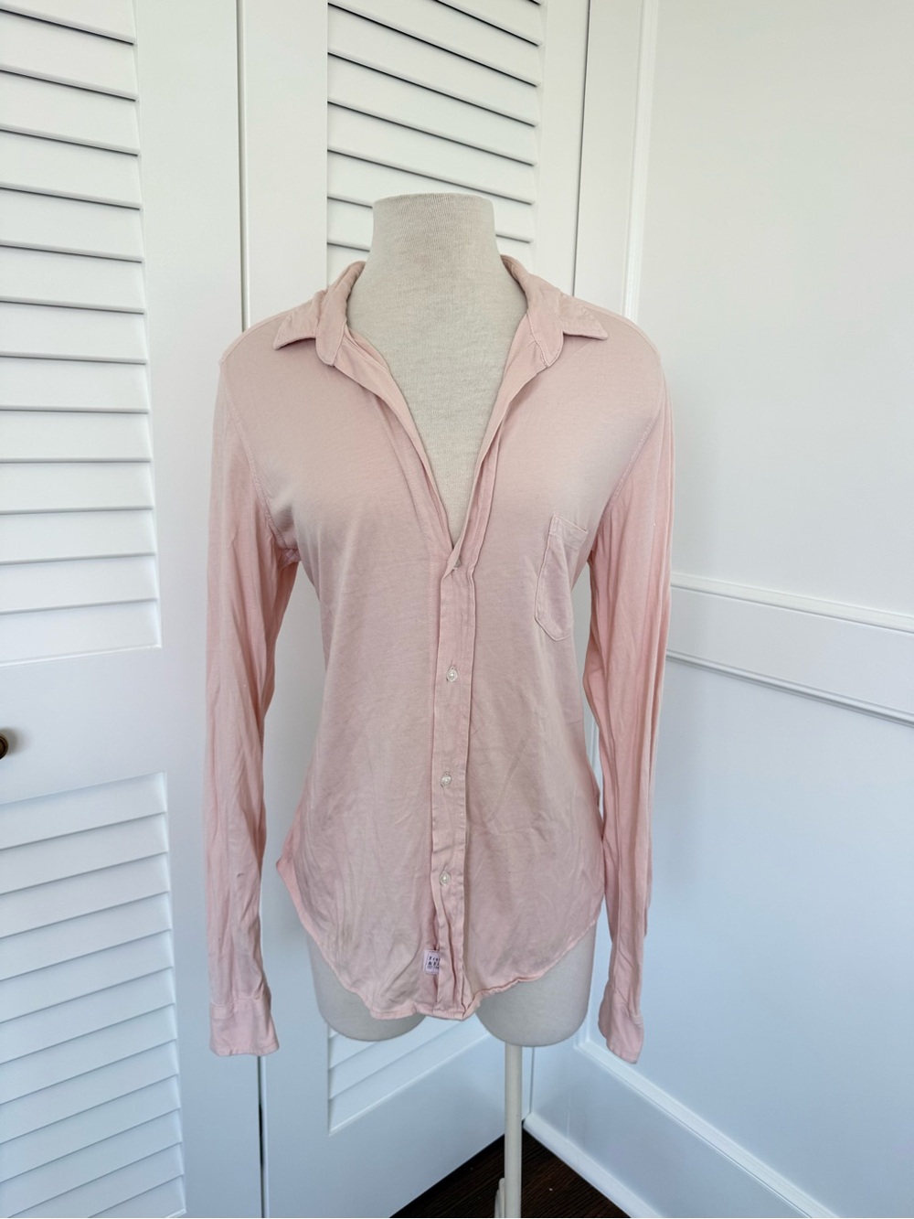 Frank & Eileen Pale Pink Button-Down Long Sleeve Shirt